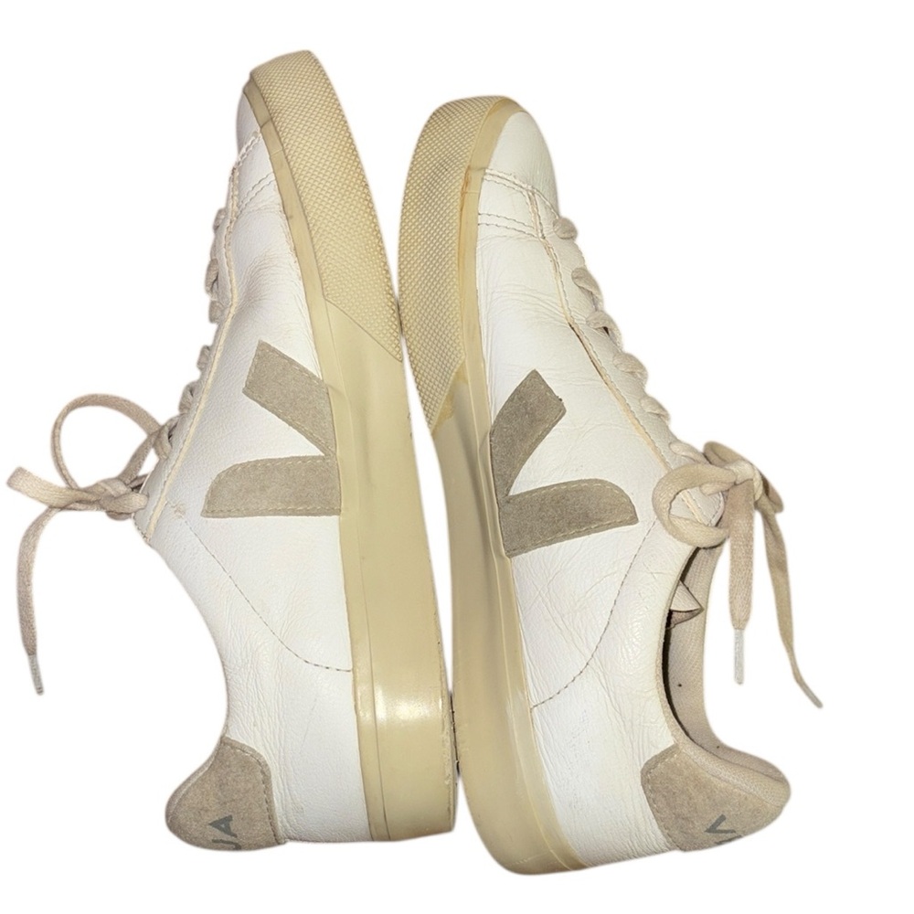 Veja Campo Sneakers in White Leather / Natural Suede - 8 - Picture 11 of 16